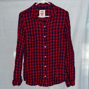 SO Red and Blue Checkered Shirt